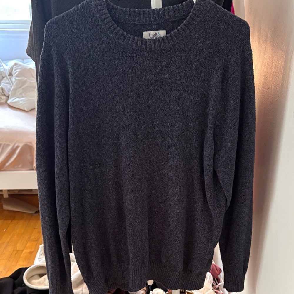 croft & barrow Men's Charcoal Crewneck Sweater
